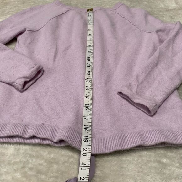 Lands End Womens Pullover 100% Cashmere Purple Sweater Size Small Long Sleeve - Picture 6 of 6